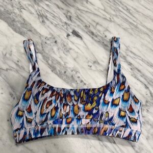 Fleo Multicolor Leopard-Print Sports Bra